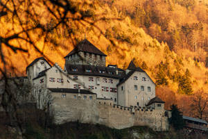 Liechtenstein Vaduz Castle Front Wallpaper