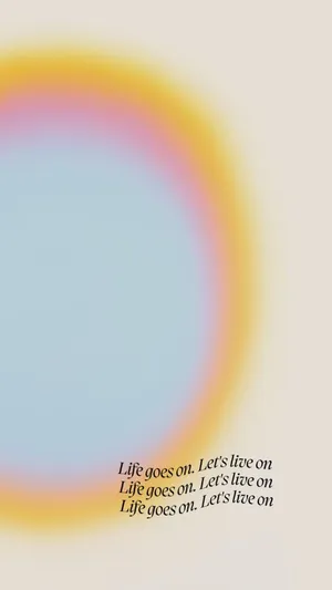 Life Goes On Aura Aesthetic Wallpaper