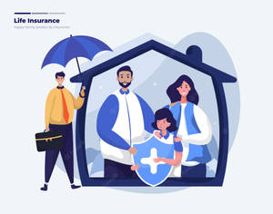 Life Insurance Protection Logo Wallpaper