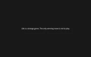 Life Is A Strange Game Aesthetic Black Quotes Wallpaper