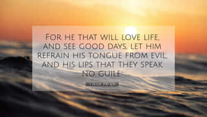 Life Is Good Bible Verse Wallpaper