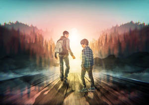 Life Is Strange Brothers Walking Wallpaper