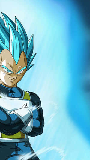 Light Blue Cool Vegeta Wallpaper