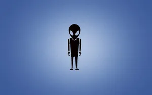 Light Blue Plain Alien Wallpaper