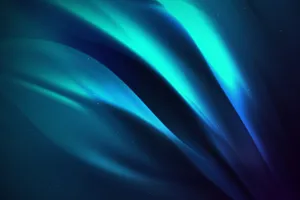 Light Blue Plain And Green Waves Wallpaper