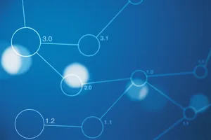 Light Blue Plain Connected Circles Wallpaper