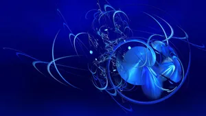 Light Blue Plain Leaves Abstract Wallpaper