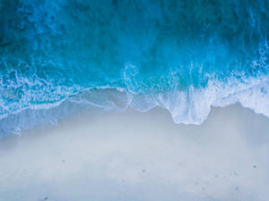 Light Blue Plain Sea Beach Wallpaper