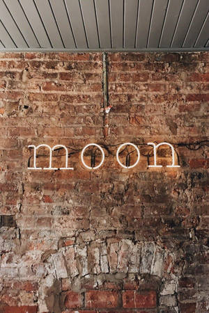 Light Brown Aesthetic Moon Wallpaper