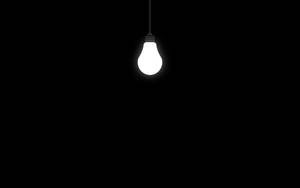Light Bulb Cool Black Background Wallpaper