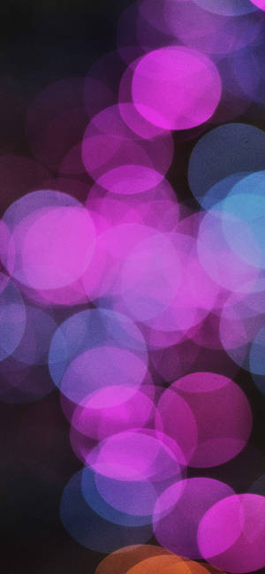 Light Orbs Neon Purple Iphone Wallpaper