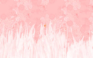 Light Pink Grass Wallpaper