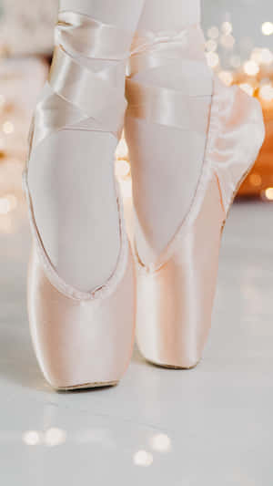 Light Pink Pointe Shoes Wallpaper