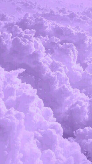 Light Purple Aesthetic Clouds Wallpaper