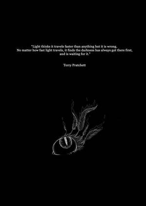 Light Travels Fast Black And White Quotes Wallpaper