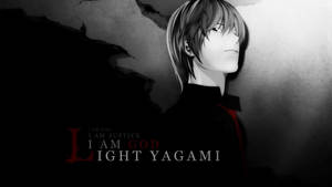 Light Yagami I Am God Wallpaper