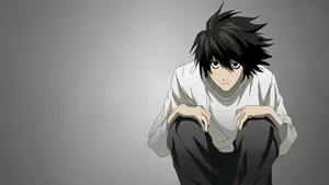 Light Yagami In The Anime Series Death Note Wallpaper