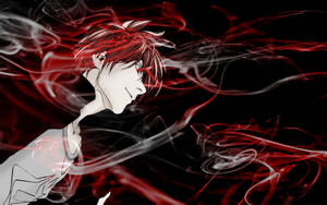 Light Yagami With Red Smoke Wallpaper