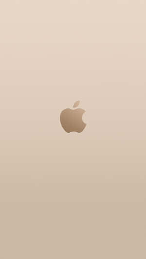 Light Yellow And Rose Gold Apple Phone Wallpaper