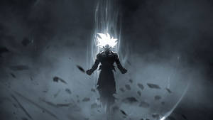 Lighted Hair Of Vegeta Wallpaper