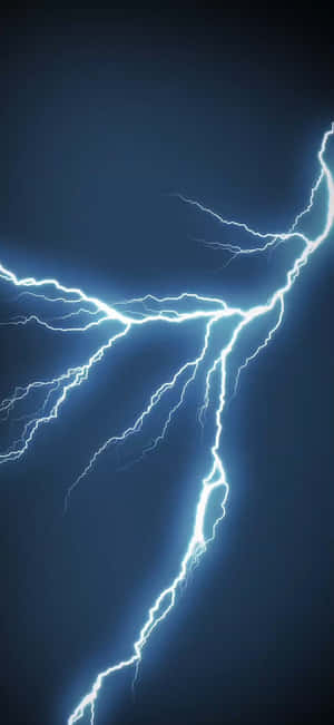 Lightning Bolts On A Dark Background Wallpaper