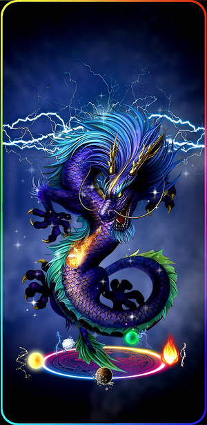Lightning Dragon Portrait Wallpaper
