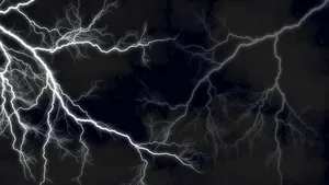 Lightning In Black And White Wallpaper