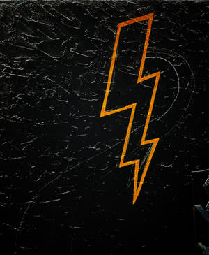 Lightning Logo In Yellow Wallpaper