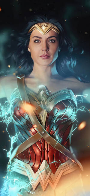 Lightning Superhero Wonder Woman Wallpaper