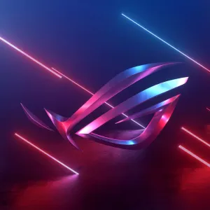 Lights Asus Rog Logo Neon Wallpaper