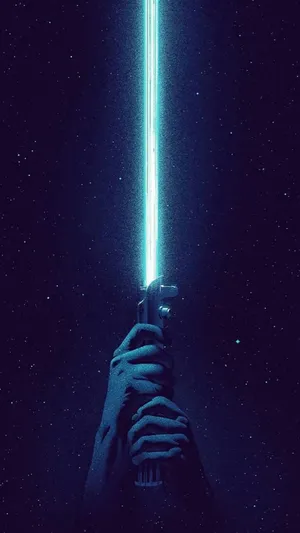 Lightsaber Dark Room Aesthetic Iphone Xr Wallpaper