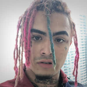 Lil Pump Doing What He Loves Best Wallpaper