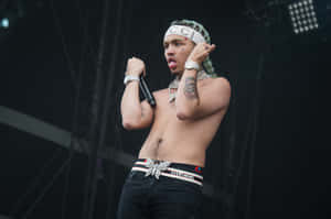 Lil Pump Rolling In Luxury Wallpaper