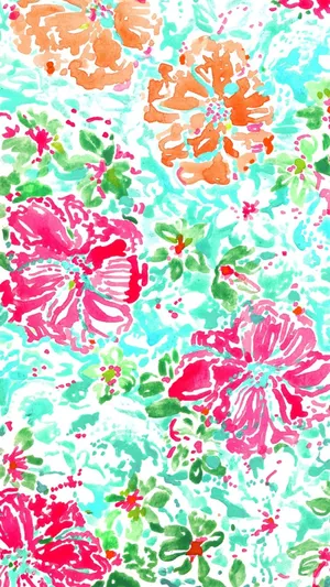 Lilly Pulitzer Iphone Flowers Wallpaper
