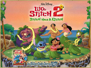 Lilo And Stitch 3d Characters Dancing Wallpaper