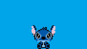 Lilo Stitch Cute Pixel Art Wallpaper