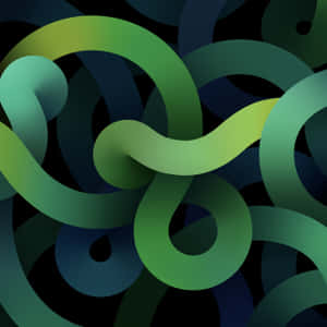 Lime Green Aesthetic Swirls Wallpaper