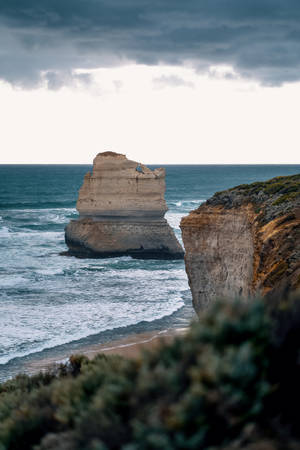 Limestone Stack Australia Iphone Wallpaper