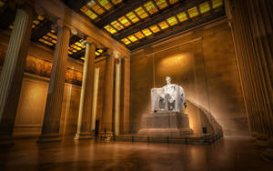 Lincoln Monument Golden Room Wallpaper