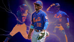 Lindor Mets Collage Wallpaper