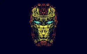 Line Art Iron Man Full Hd Wallpaper