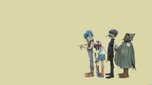 Line Up Gorillaz Wallpaper