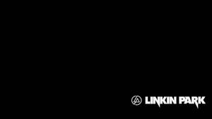 Linkin Park Wordmark In Pitch Black Wallpaper
