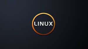 Linux Os Orange Circle Wallpaper