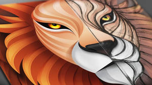 Lion Head Artwork Wallpaper
