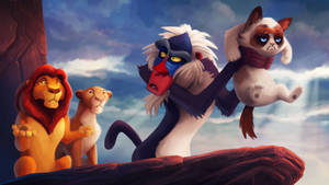 Lion King-cat Meme Wallpaper