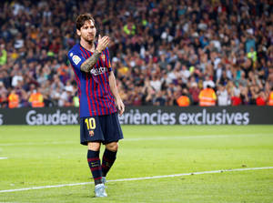 Lionel Messi 2020 On Field Wallpaper