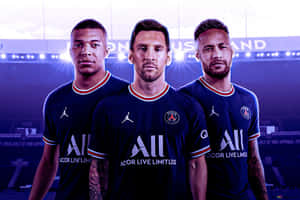 Lionel Messi And Neymar Jr Share An Embrace Wallpaper