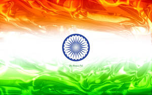 Liquid Marble Indian Flag Hd Wallpaper