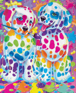 Lisa Frank Paint Puppies Wallpaper
